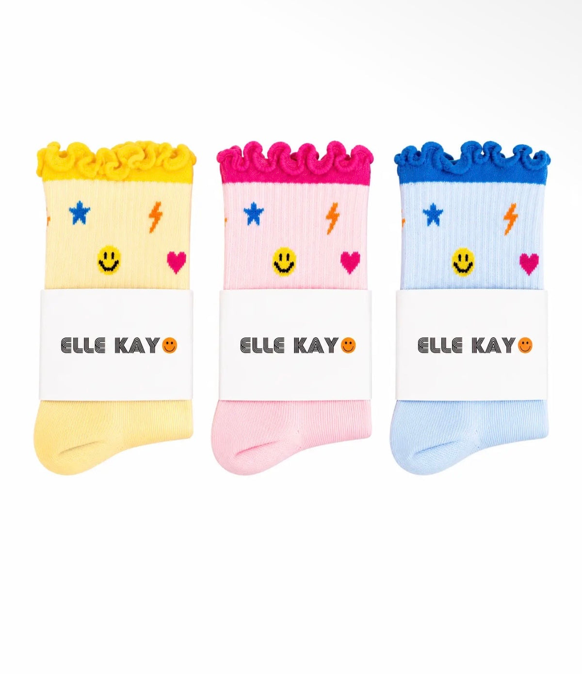 Smiley Ruffle Socks