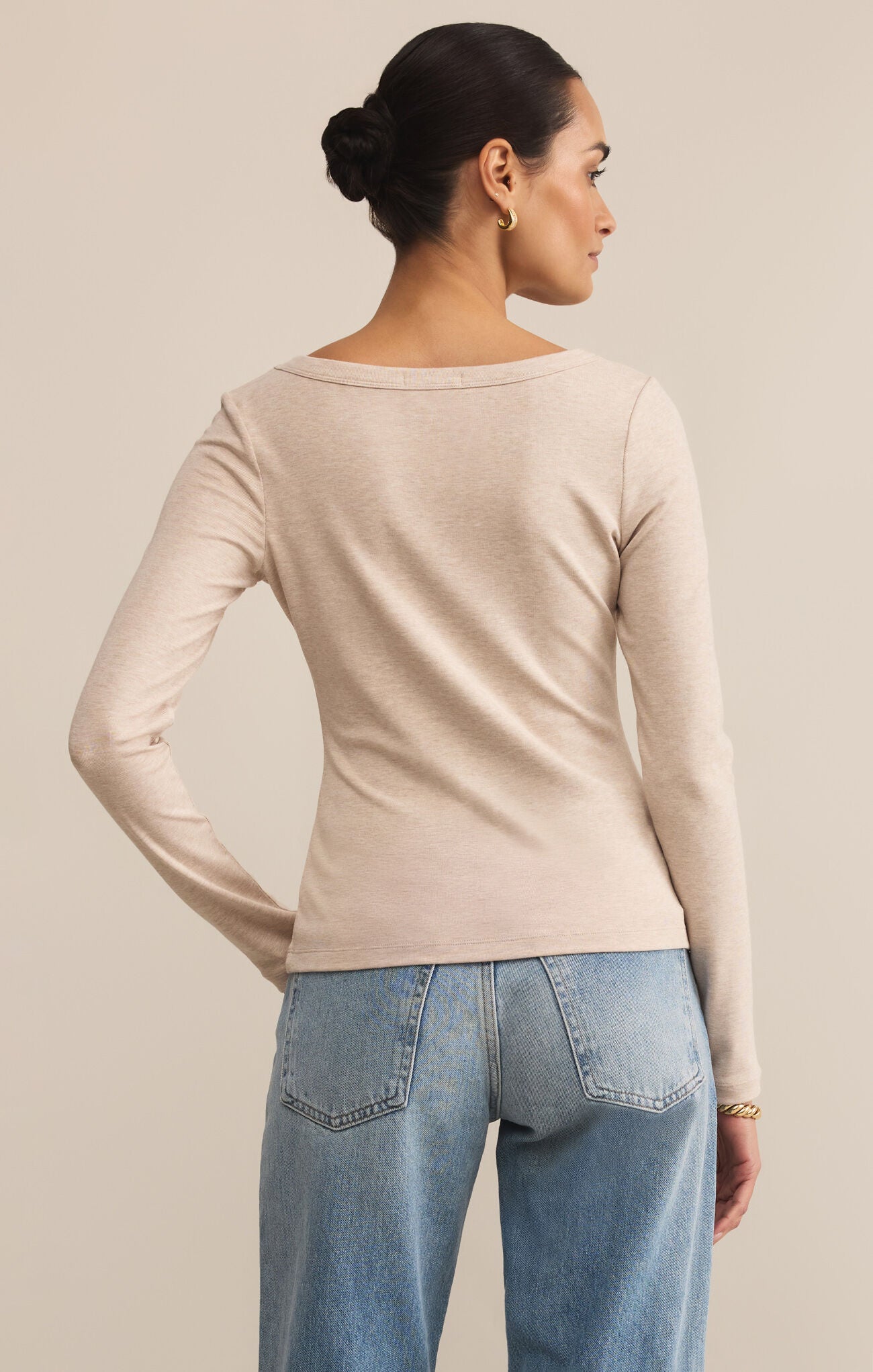 Madeline LS Scoop Neck Top