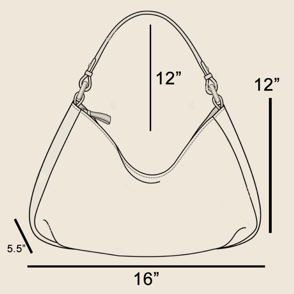Cutout Faux Leather Shoulder Bag