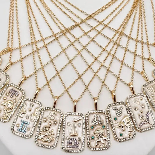Tarot Astrological Zodiac Necklace