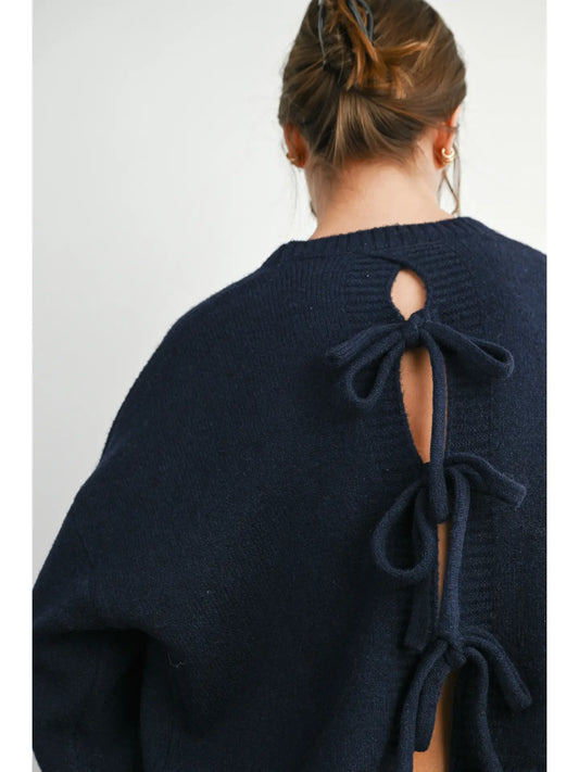 Savannah Tie Back Sweater