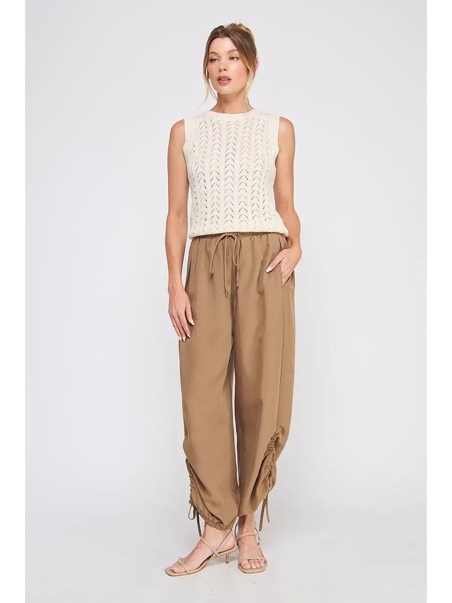 Allister Drapey Twill Adjustable Scrunch Jogger