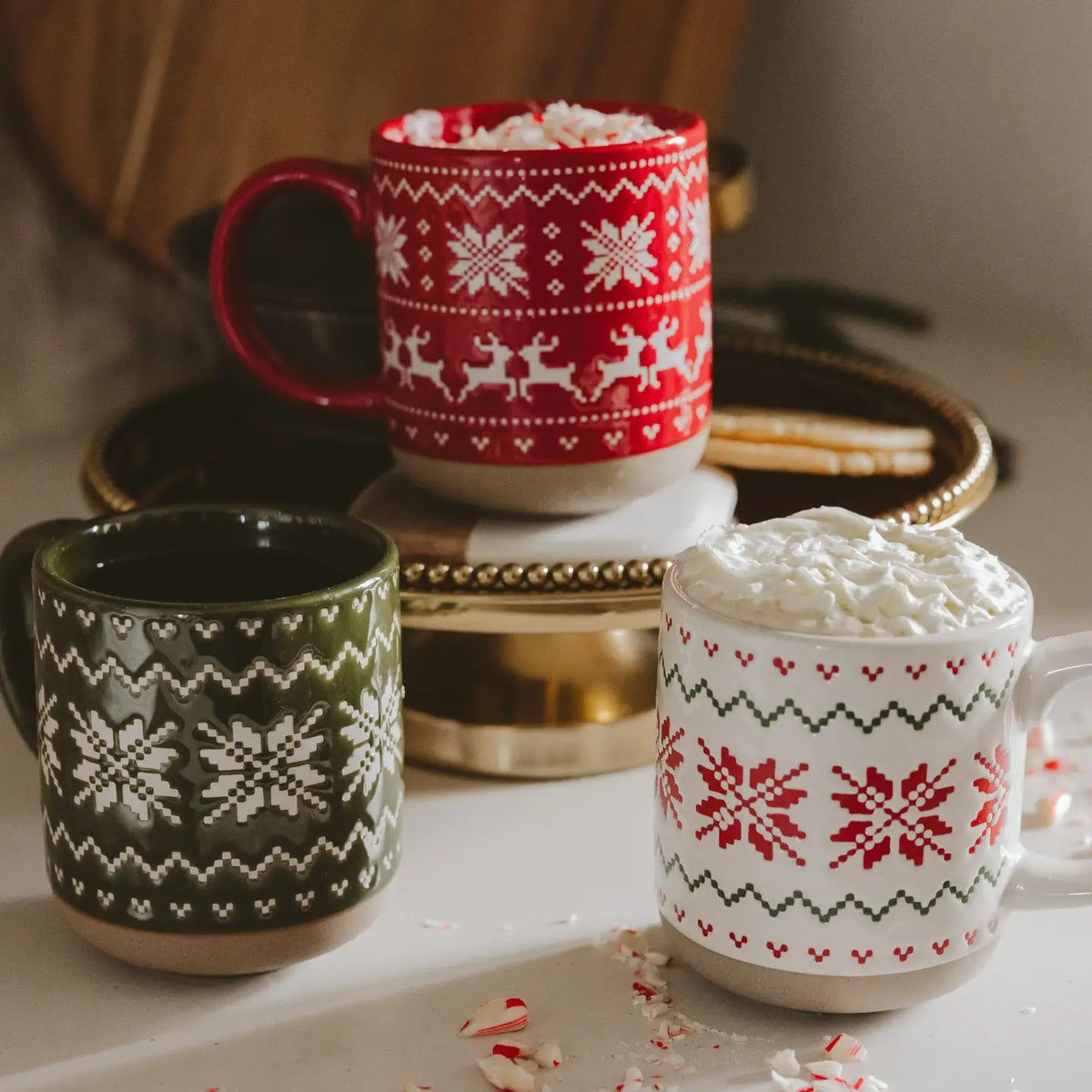Fair Isle Sweater Stoneware Coffee Mug