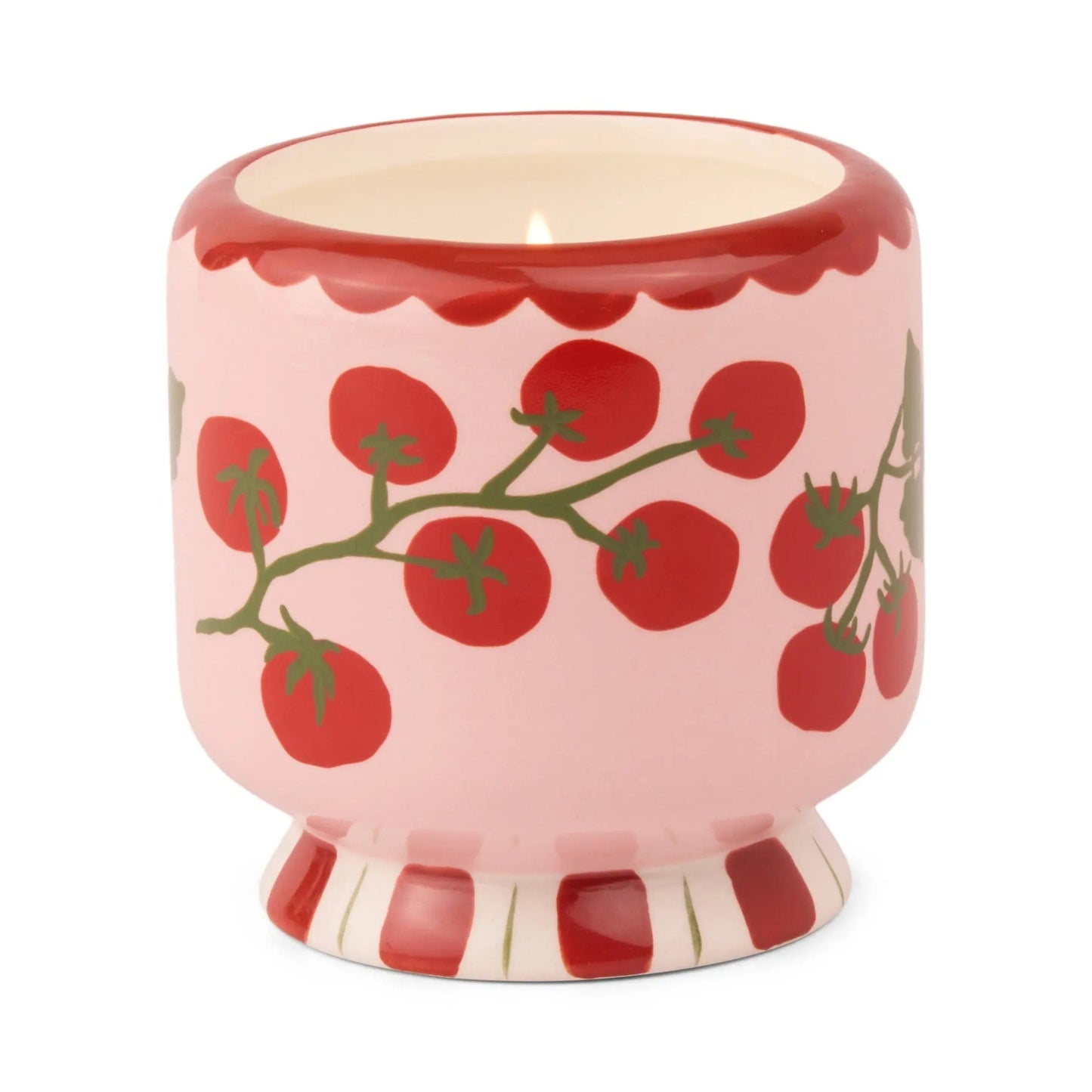Tomato Vine Ceramic Candle