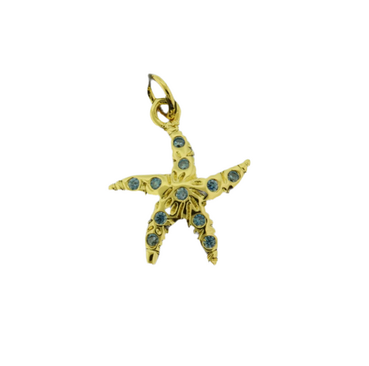 18k Starfish Charm