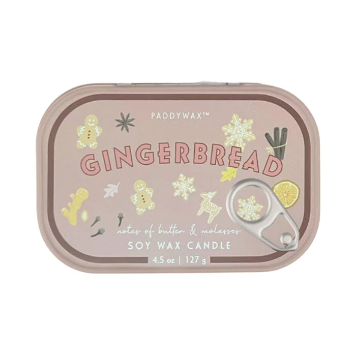 Bistro Illustrated Tin Candle