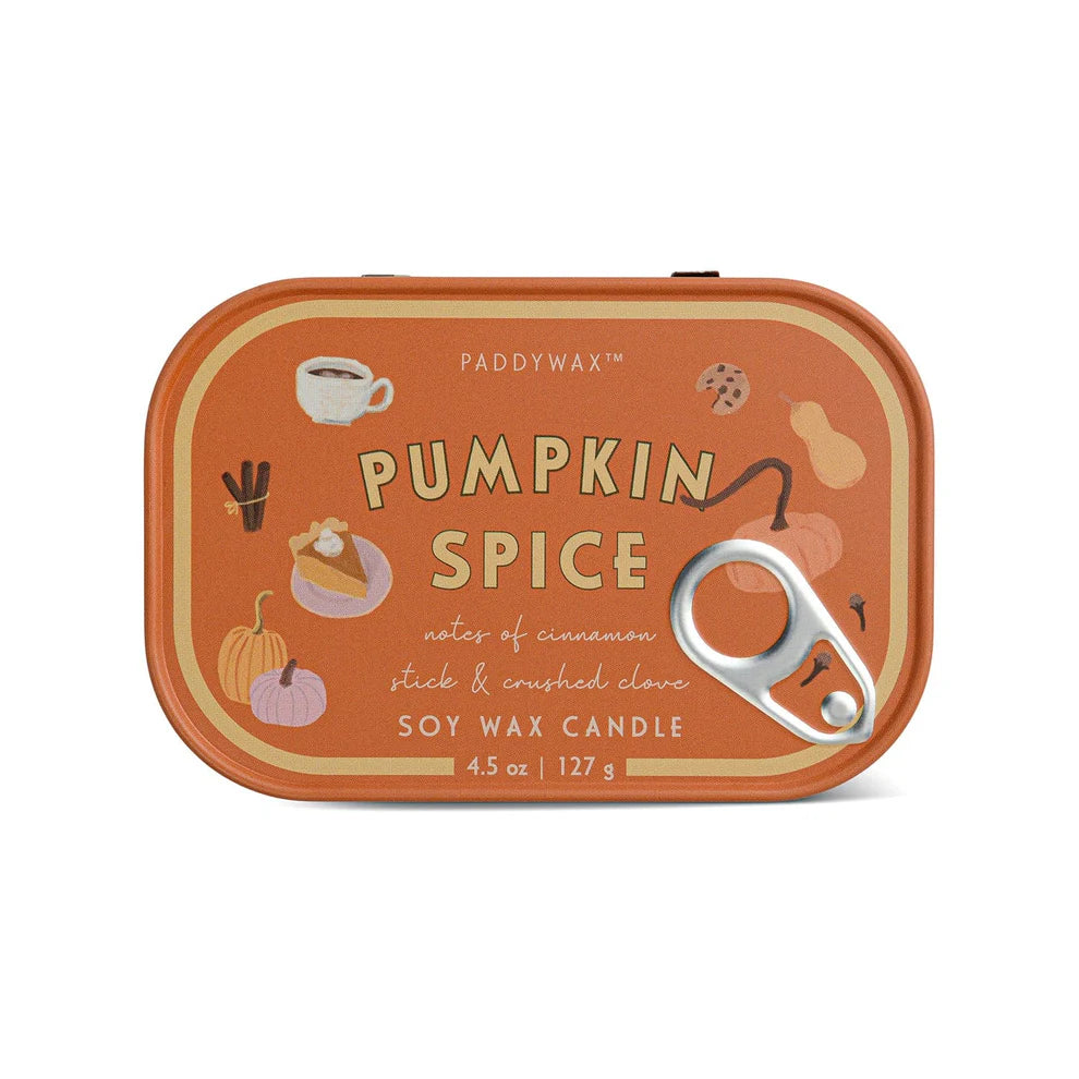 Bistro Illustrated Tin Candle