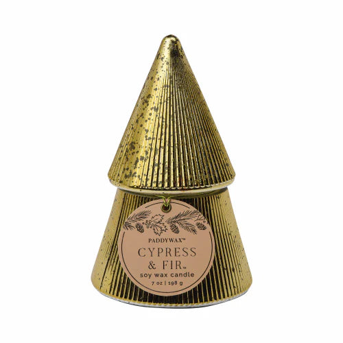 7oz Ribbed Stacked Christmas Tree Candle