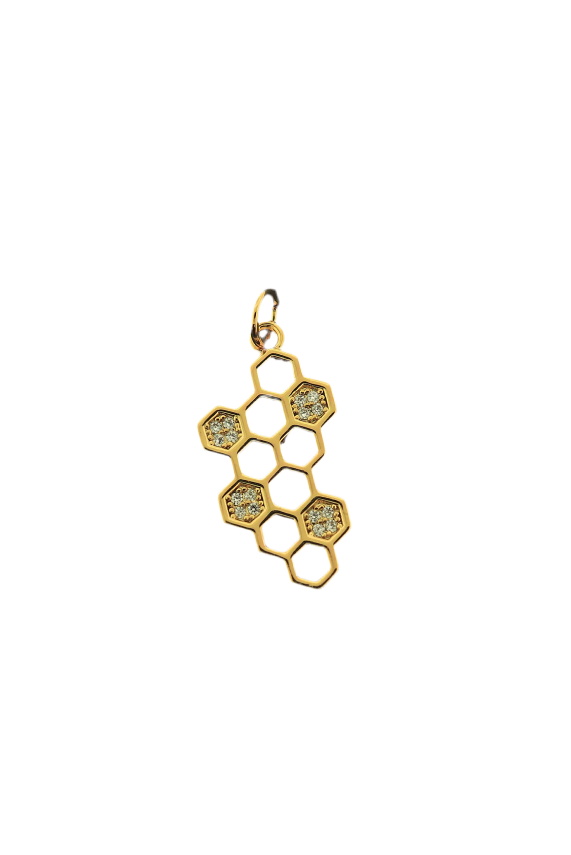 Honeycomb Crystal Charm