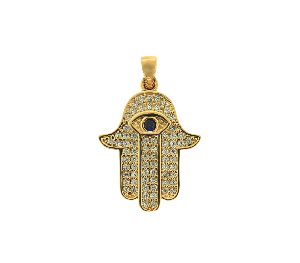 18k Hamsa Charm