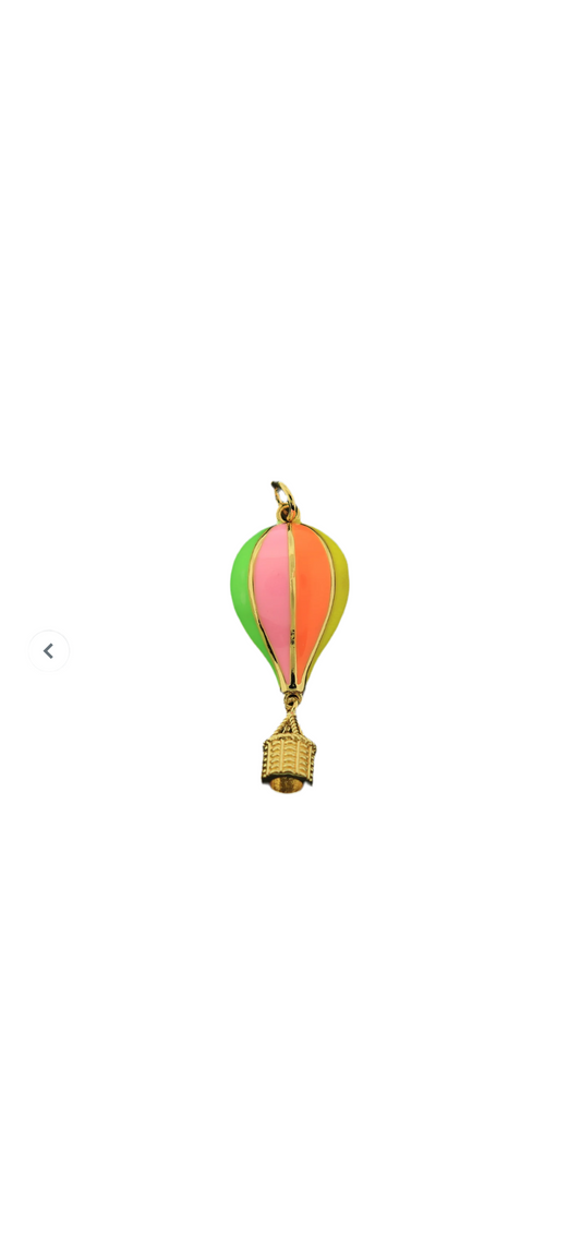 18k Gold Hot Air Balloon Charm