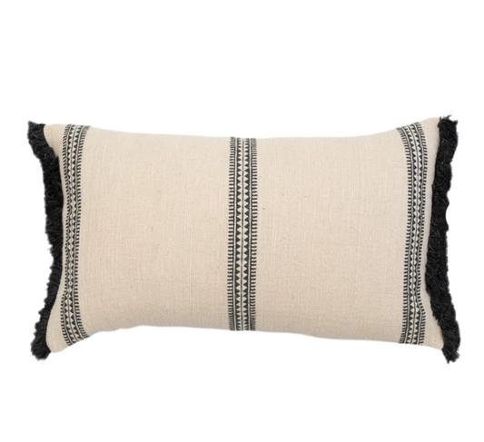 Striped Lumbar Throw Pillow