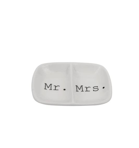 Mr. & Mrs. Jewelry Dish