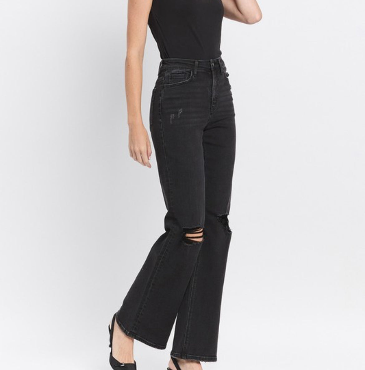 Leslie Super High Rise Flare Denim