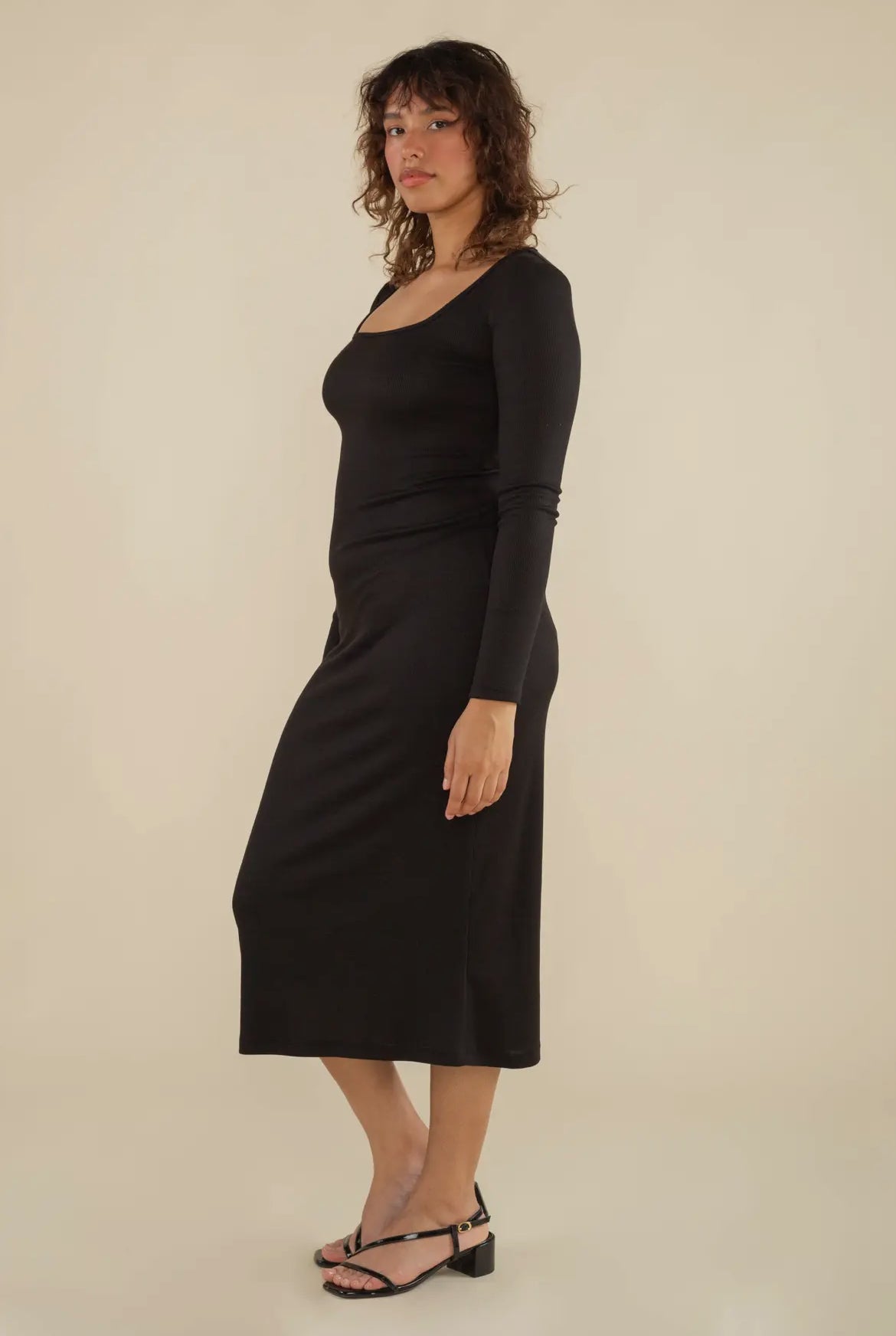 Bentley Square Neck Midi Dress