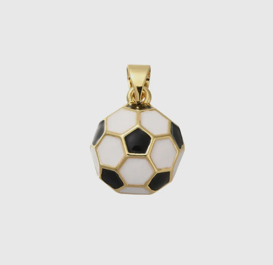 Gold Soccer Ball Charm