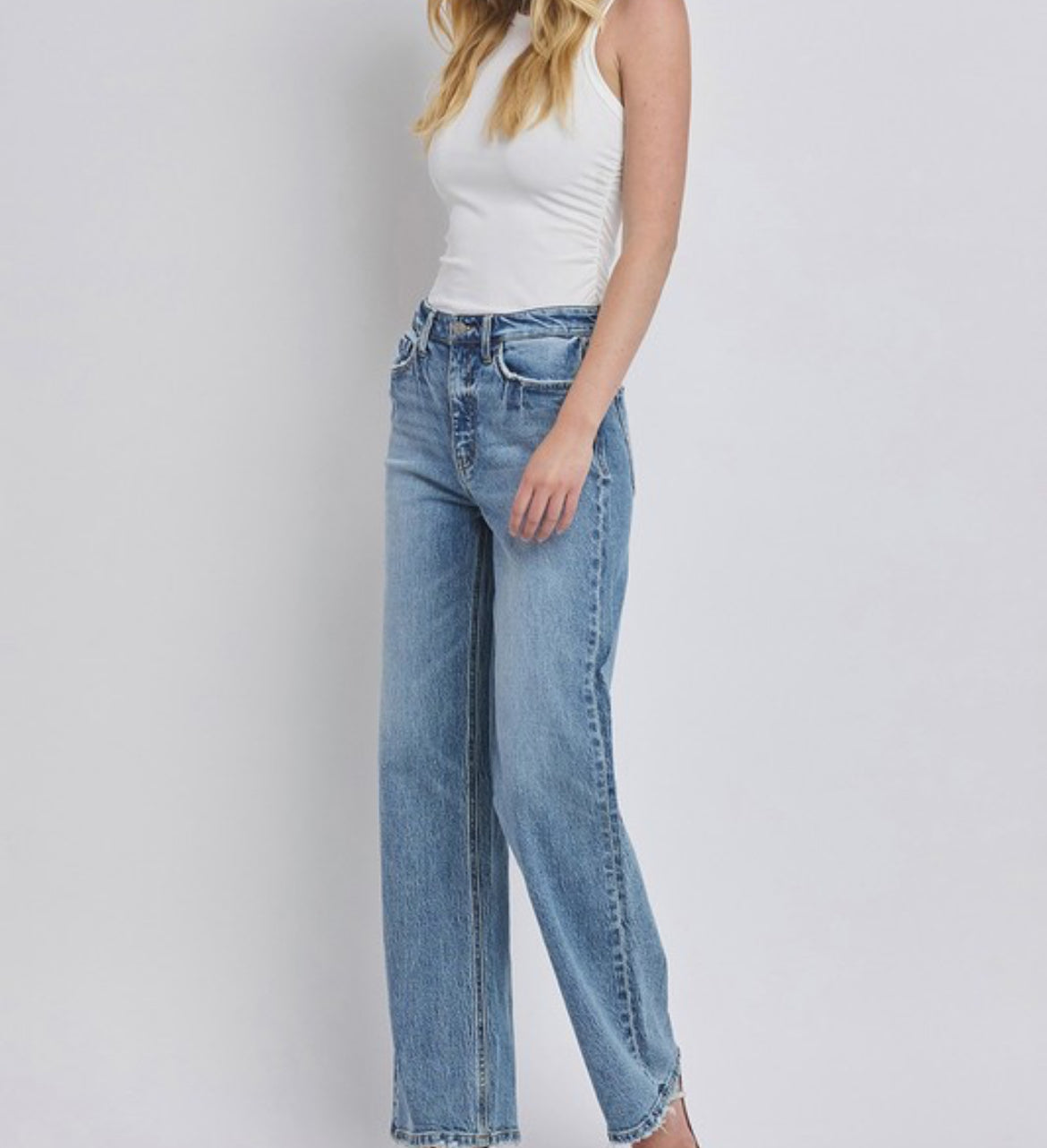 Clare Super High Rise Wide Leg Denim - Plus