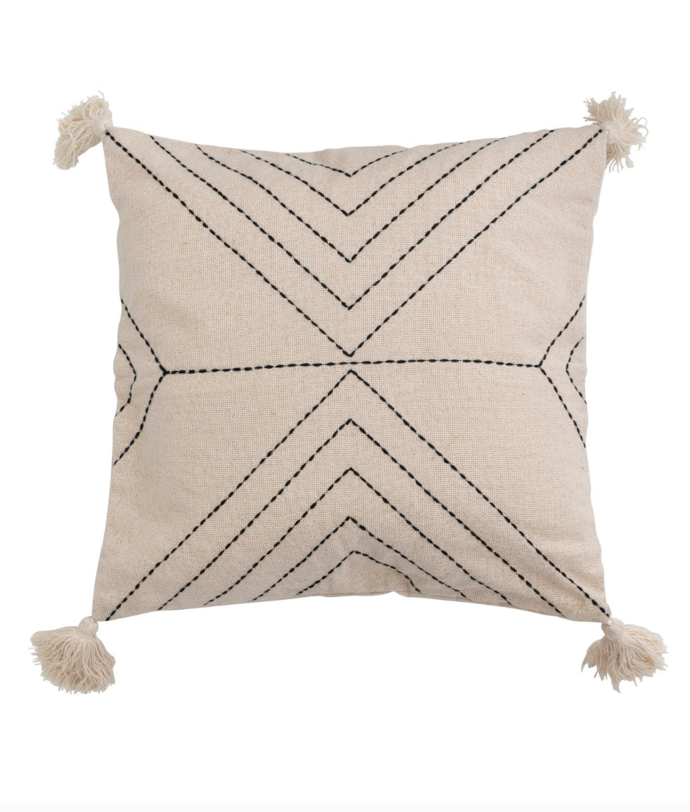 Stitched Square Throw Pillow