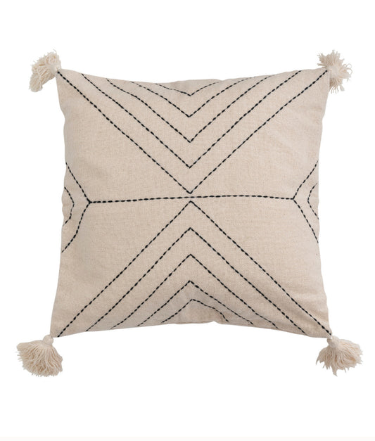 Stitched Square Throw Pillow