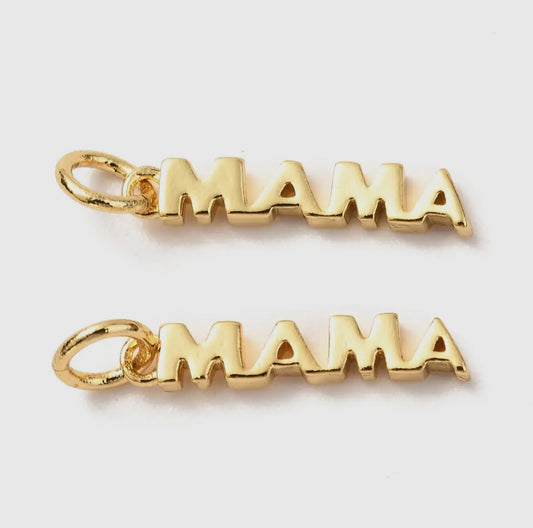 14k Gold Mama Charm