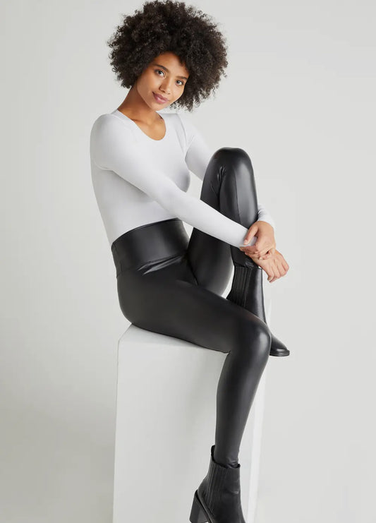 Faux Leather Shaping Legging