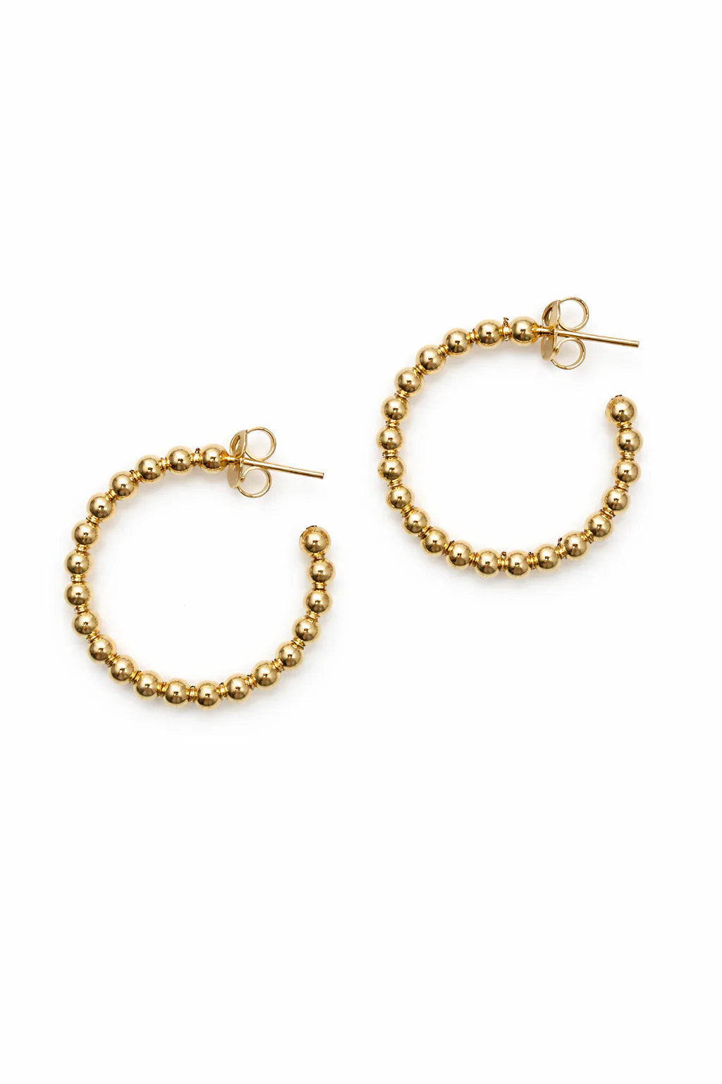 Classic Beaded Hoops