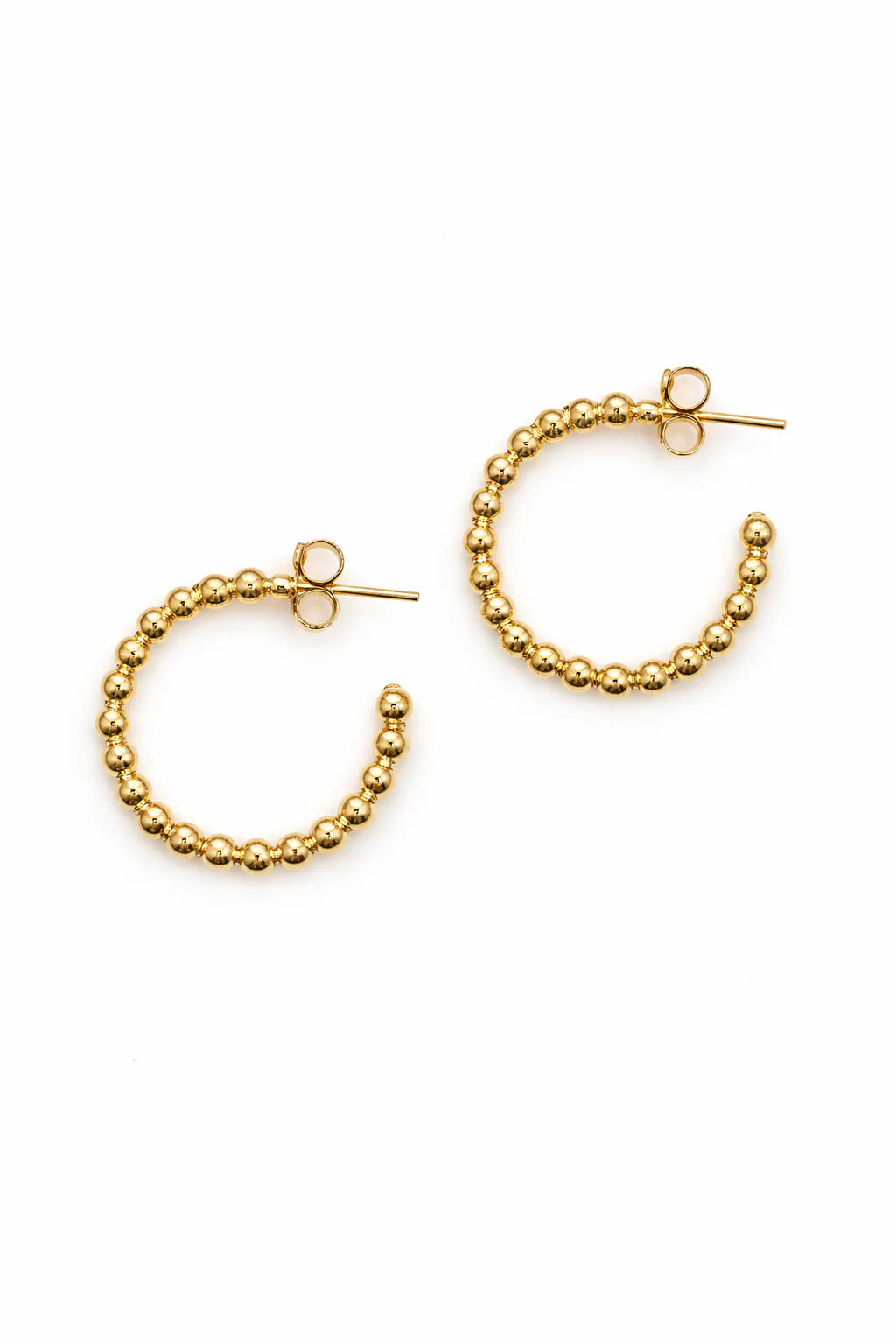 Classic Beaded Hoops