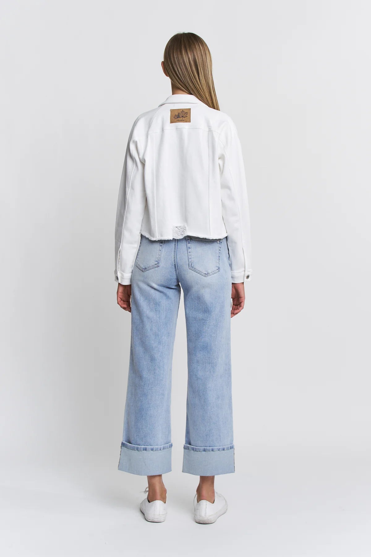Whitney White Stretch Denim Jacket