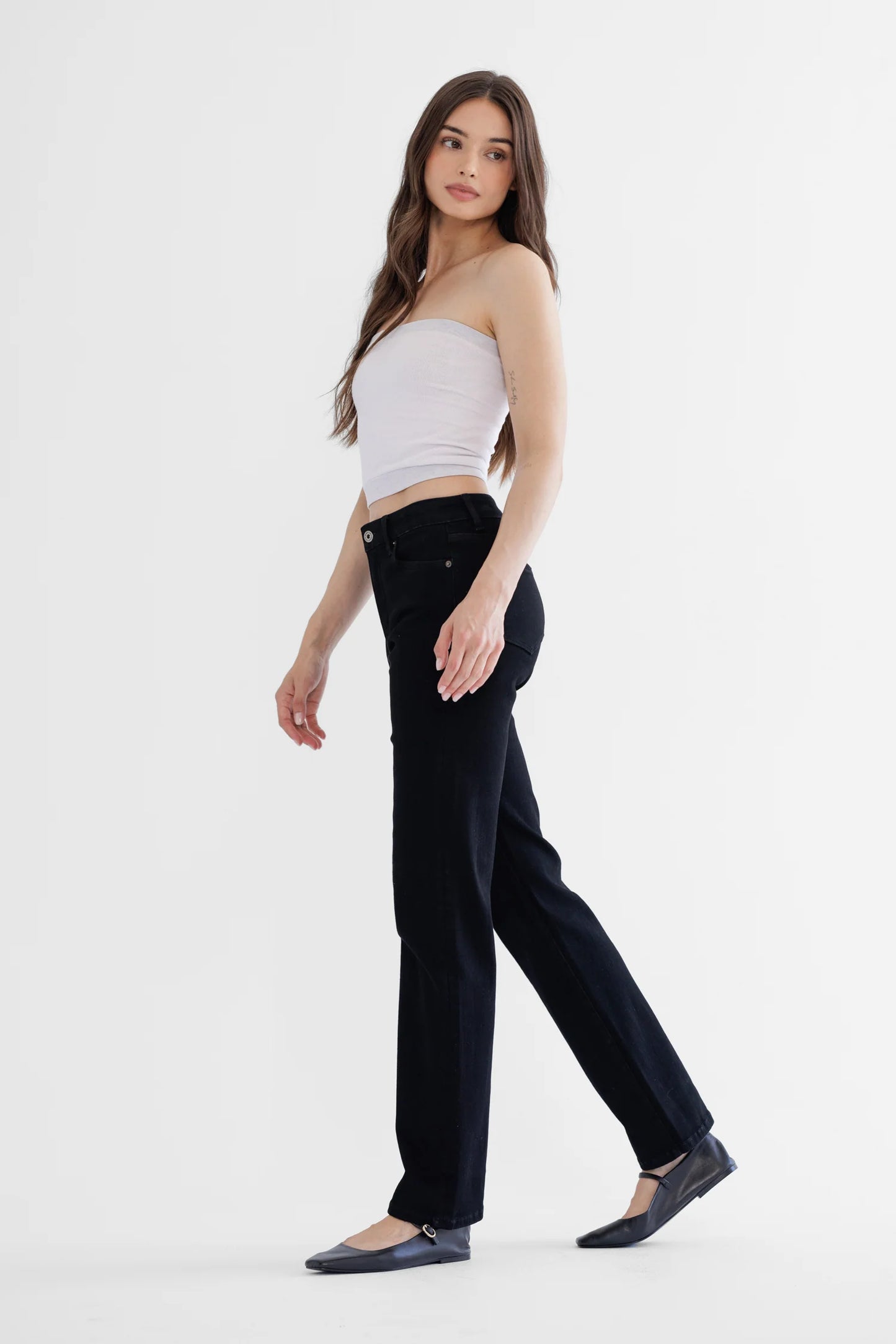 Sammy High Rise Straight Leg Denim