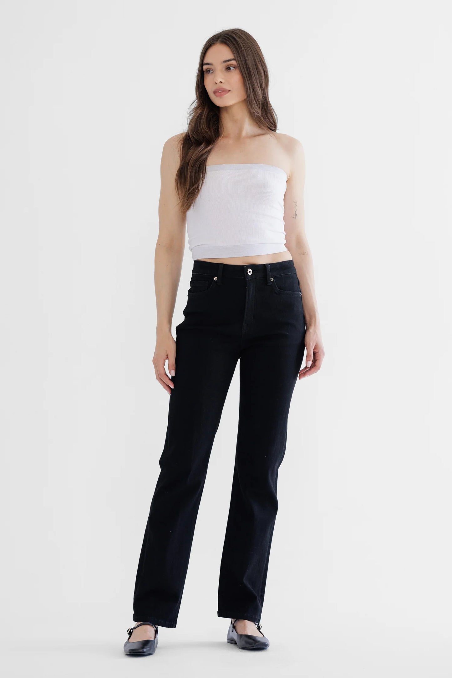 Sammy High Rise Straight Leg Denim