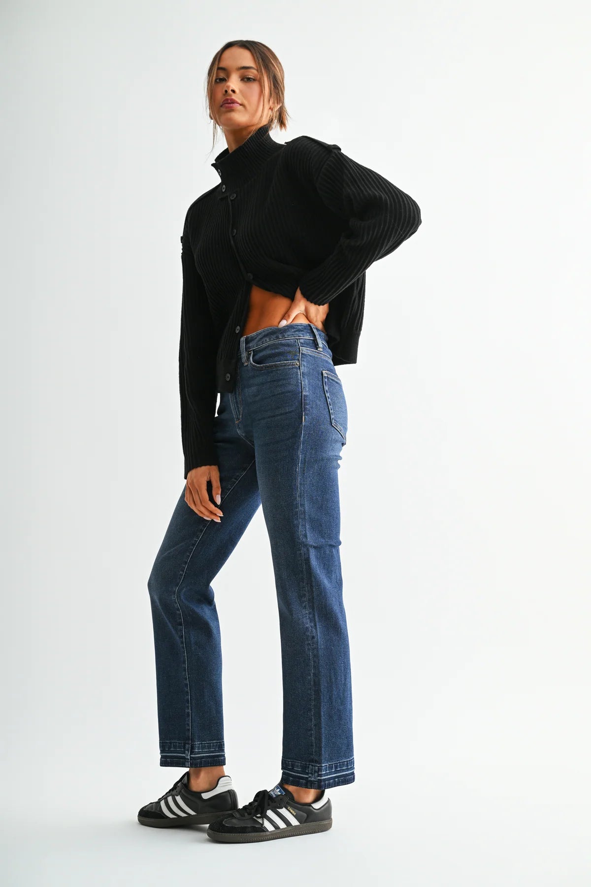 Toni High Rise Straight Leg Denim