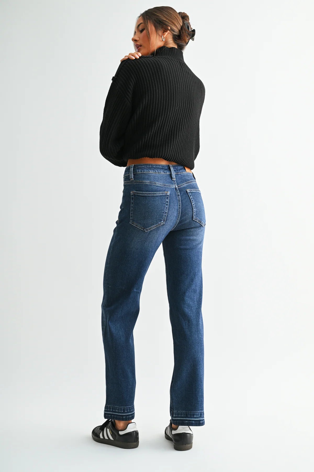 Toni High Rise Straight Leg Denim