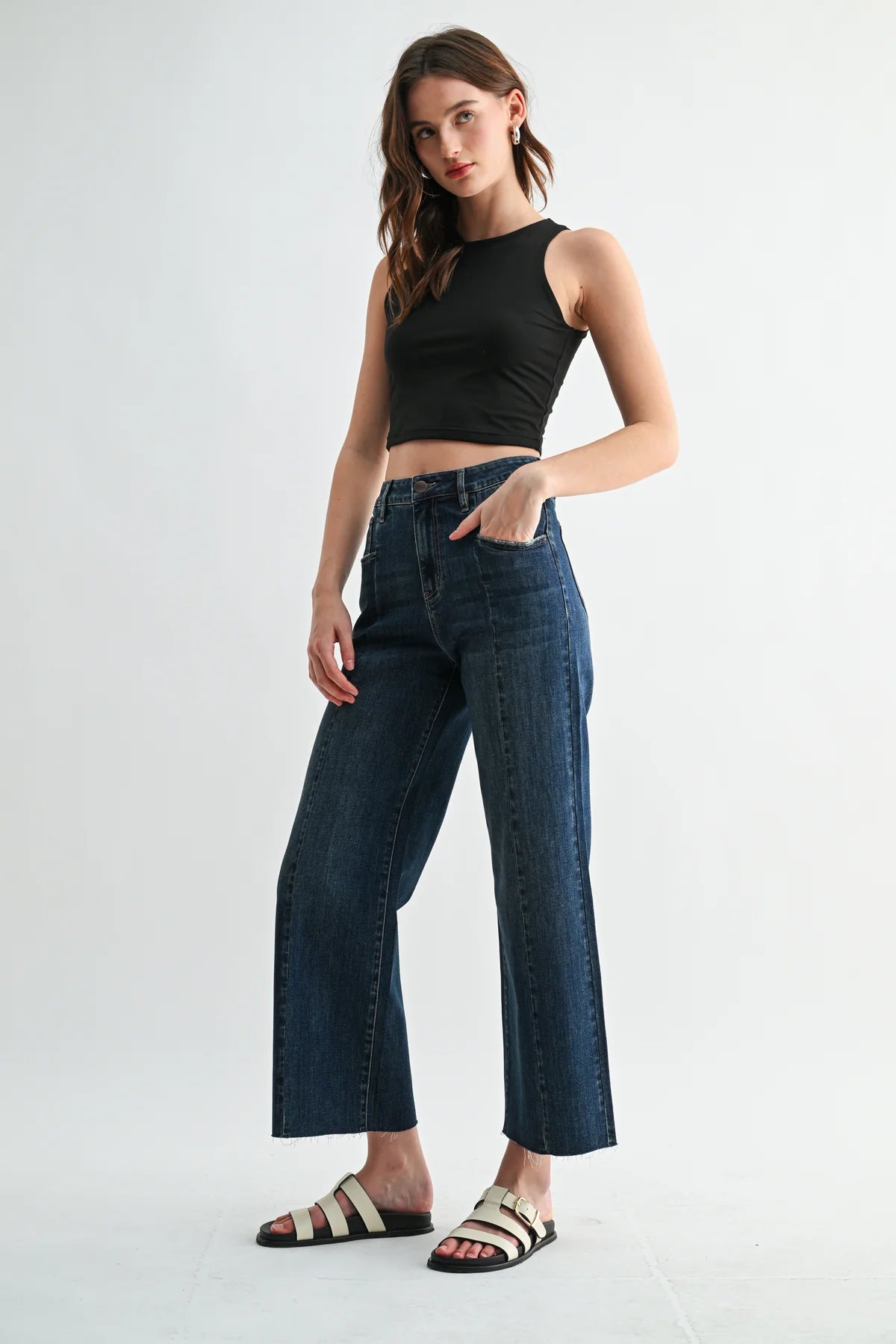 Blake Super High Rise Wide Leg Ankle