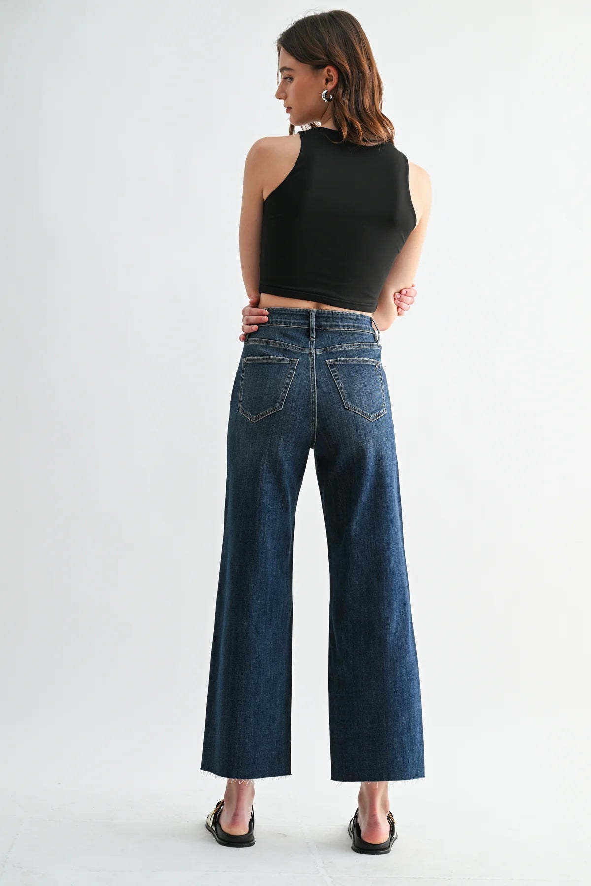 Blake Super High Rise Wide Leg Ankle