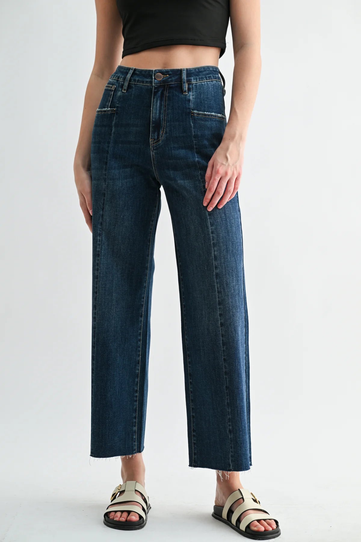 Blake Super High Rise Wide Leg Ankle