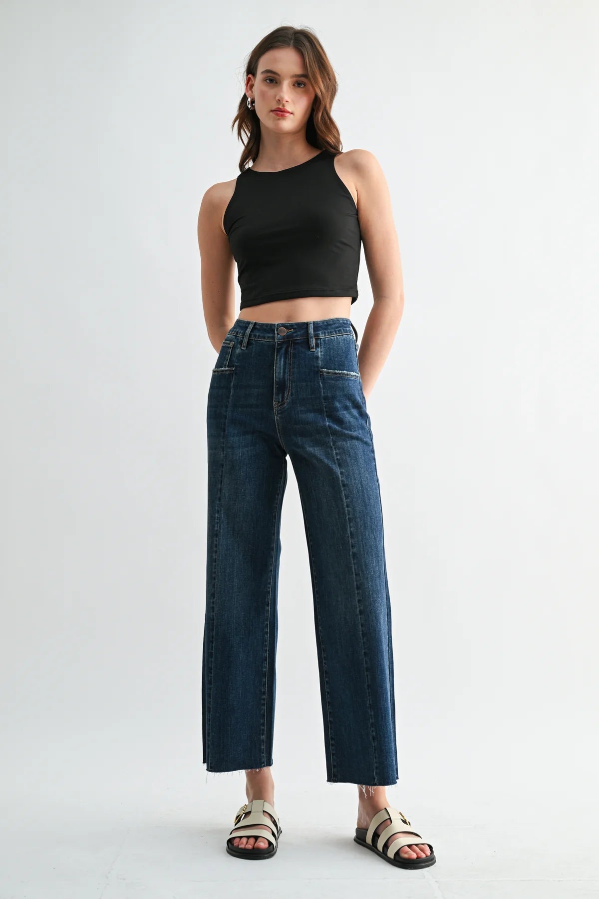 Blake Super High Rise Wide Leg Ankle