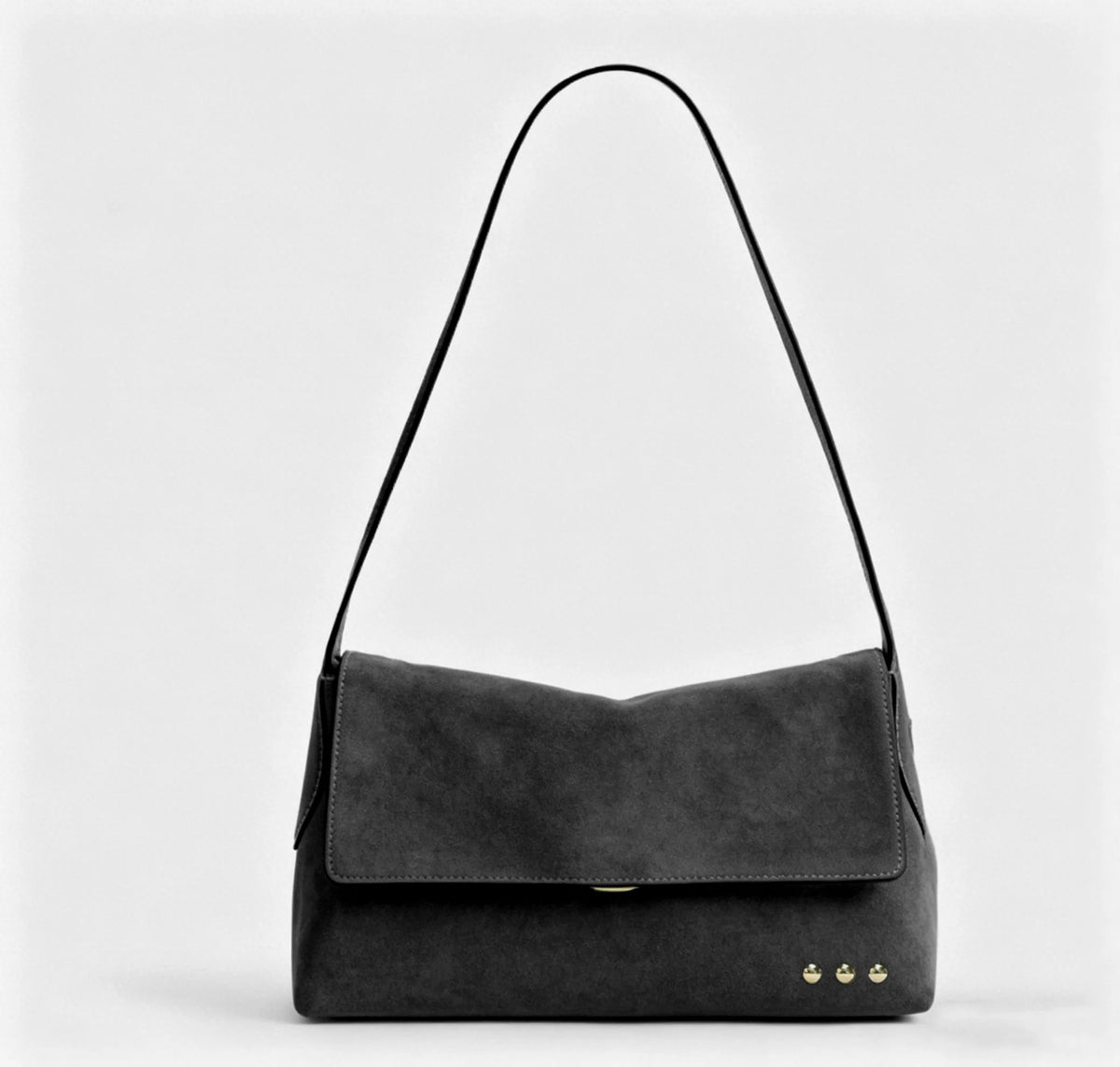 Suede Flap Crossbody