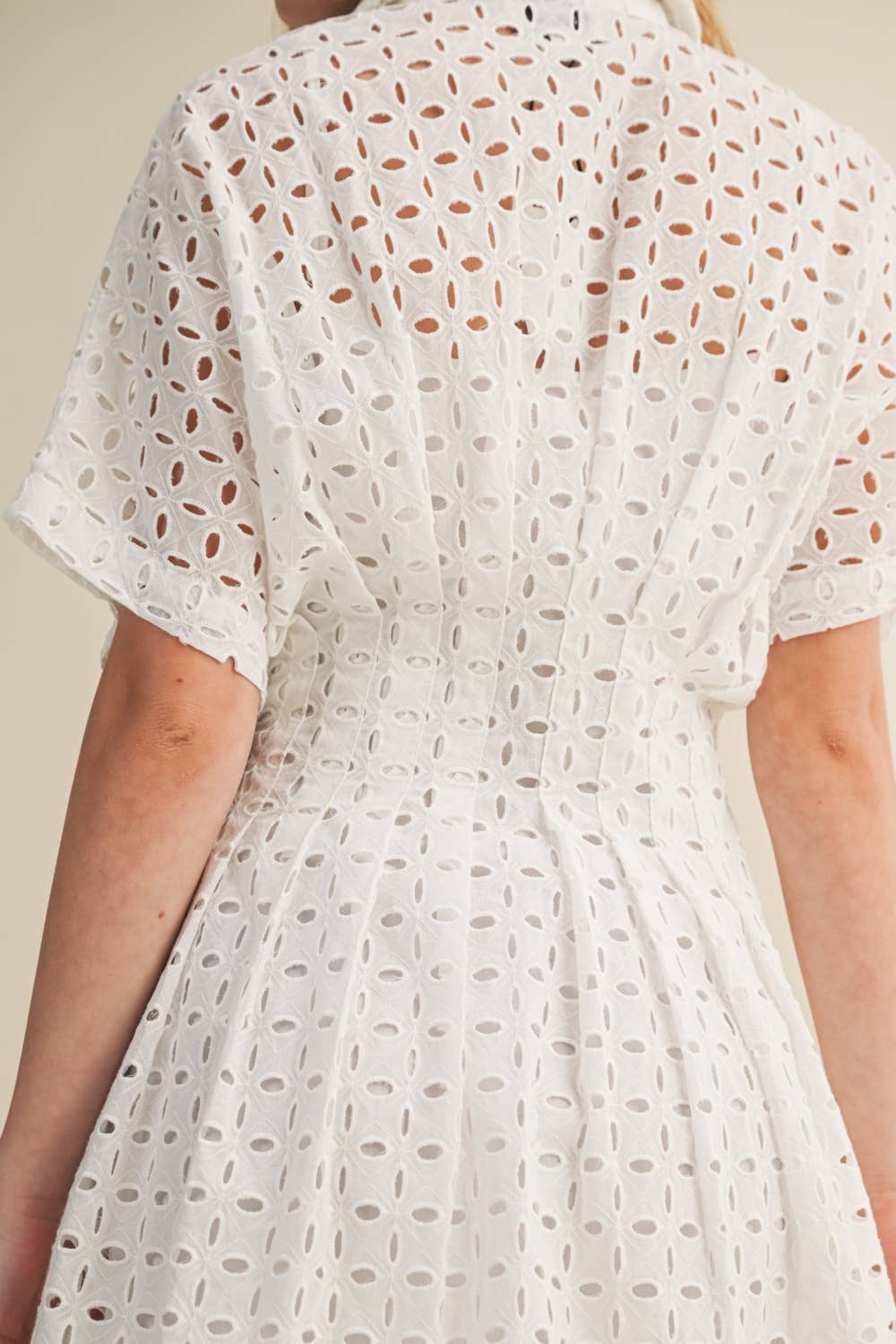 Cali Eyelet Shirt Dress