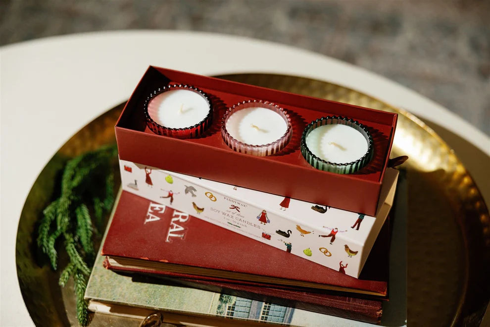 12 Days Of Christmas Holiday Trio Candle Set