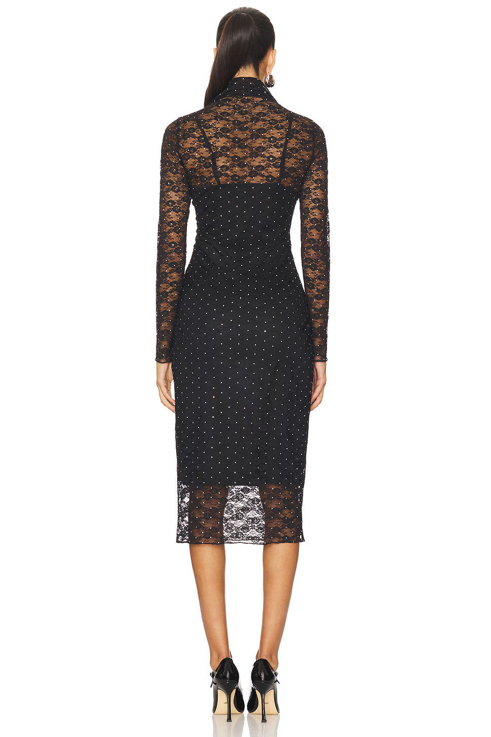 Lyric Studded Lace Dress