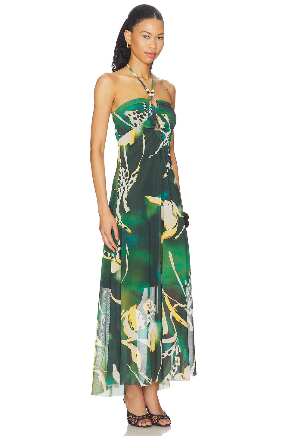 Strada Mesh Maxi Dress