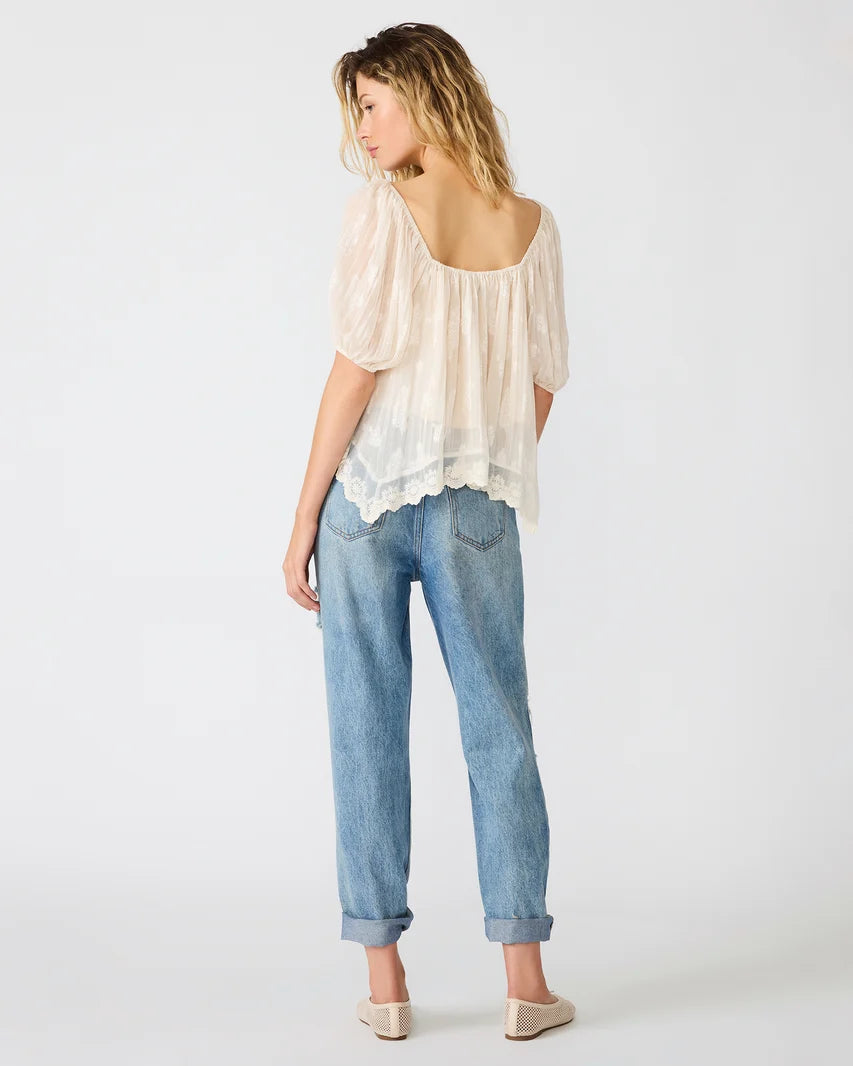 Vickie Woven Lace Top