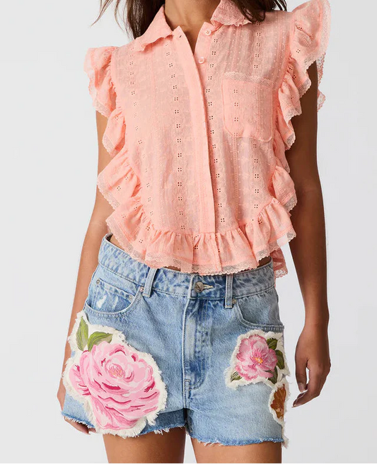 Lillien Floral Patch Short