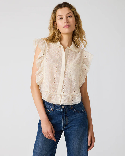 Adeline Ruffle Lace Top