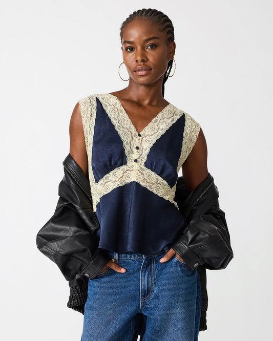 Elinor Lace Trim Top