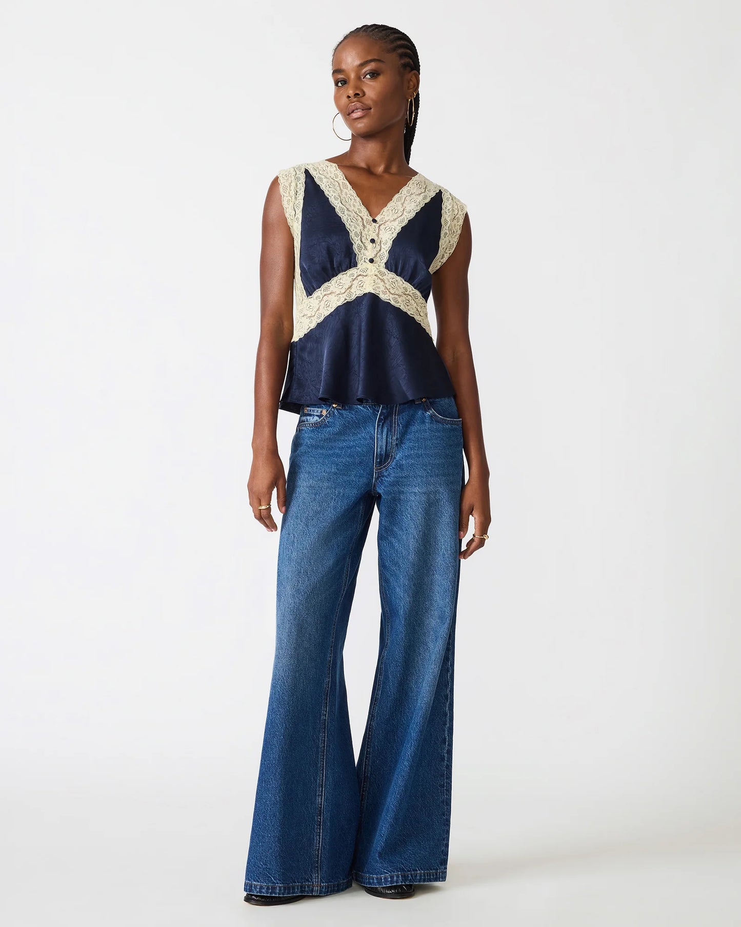 Elinor Lace Trim Top