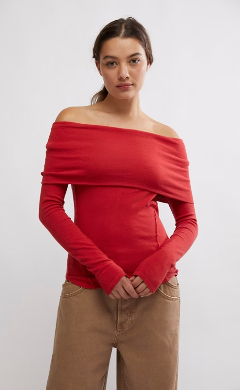 Callie Off The Shoulder Knit Top