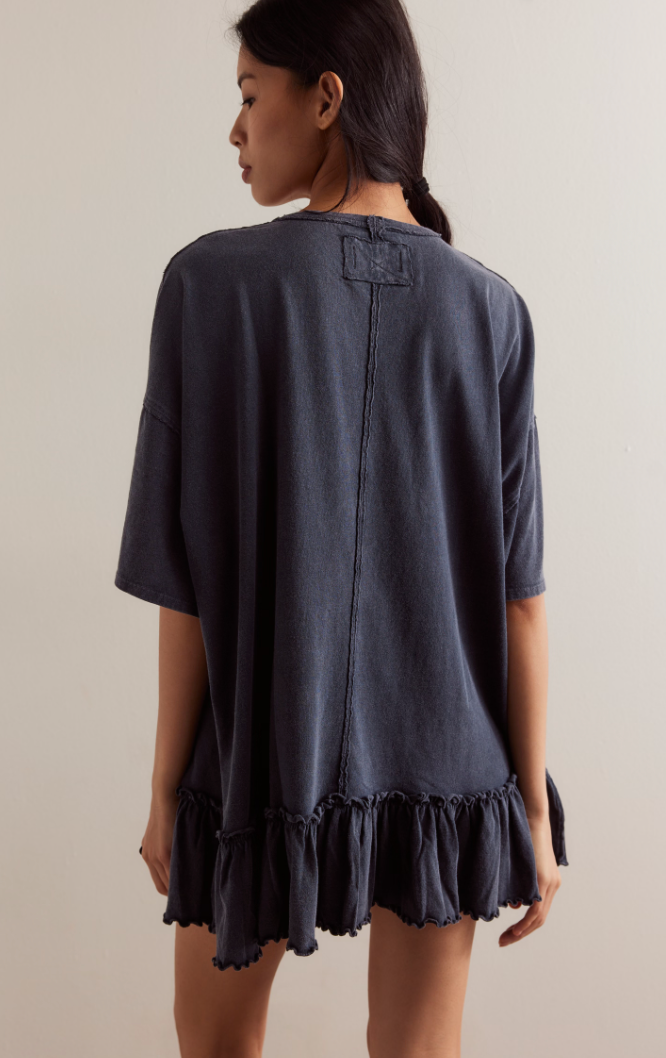 Melanie Ruffle Hem Tee