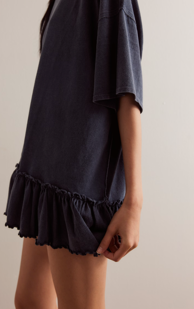 Melanie Ruffle Hem Tee