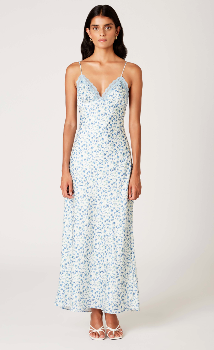 Gabriela Floral Silk Dress